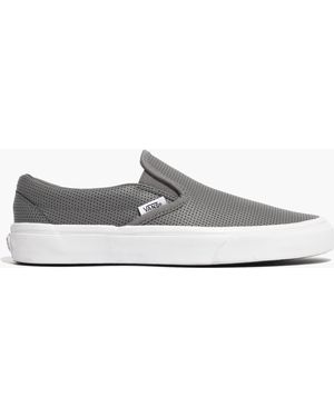 Madewell Vans® Classic Slip-on Sneakers In Gray Perforated Leather