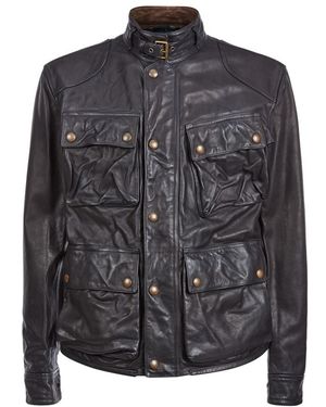 Polo Ralph Lauren Southbury Leather Biker Jacket - Black