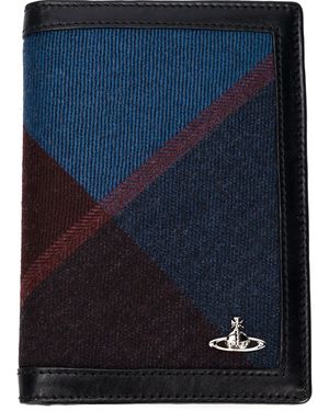 Vivienne Westwood Tartan Check Passport Holder - Blue