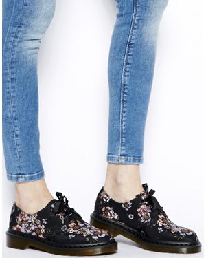 Dr. Martens Core Lester Black Wild Rose 3eye Shoes - Pink