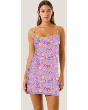 4giveness Abito Corto Boho Chic - Purple