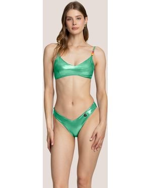 4giveness Top Con Slip A V Glasse' Color - Green