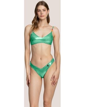 4giveness Top Con Slip A V Glasse' Color - Green