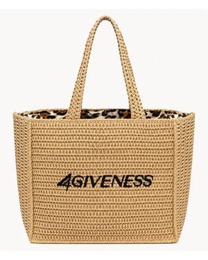 4giveness Bag Midi Cartapaglia African Sunset - Natural