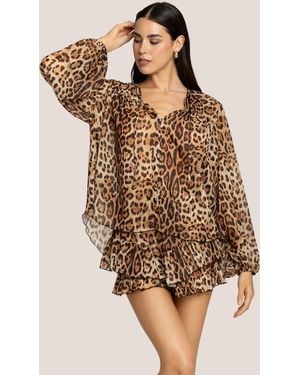 4giveness Blusa Leo Soul - Brown