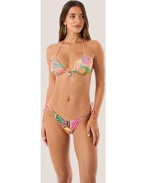 4giveness Bikini Triangolo Pop Foulard - Multicolor