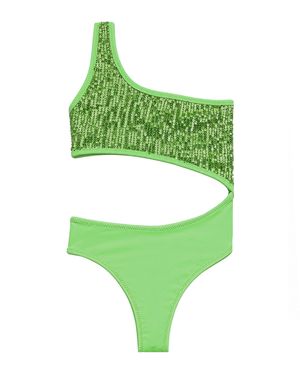 4giveness Costume Intero Paillettes Girl - Green