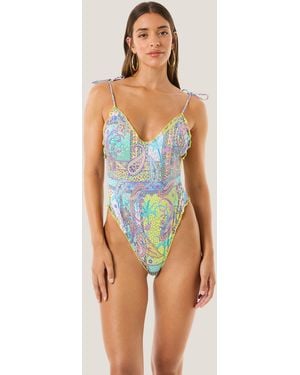 4giveness Costume Intero Cachemire Pastel - Blue