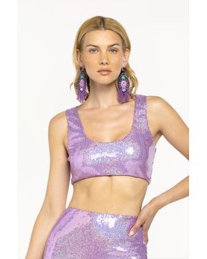 4giveness Top Pretty Paillettes - Purple