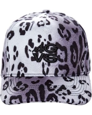 4giveness Cappello Leo Con Logo "4Gvs" - Blue