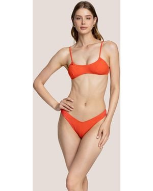 4giveness Top E Slip V Ribs Color - Orange