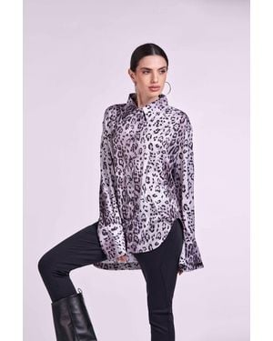 4giveness Camicia Fantasia Leo - Viola