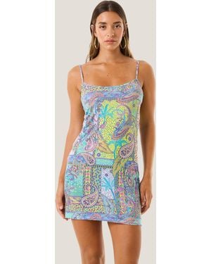 4giveness Abito Corto Cachemire Pastel - Blue