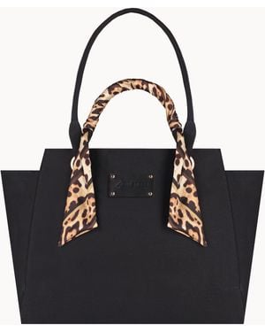 4giveness Miami Bag Canvas Doppio Manico Resort - Black