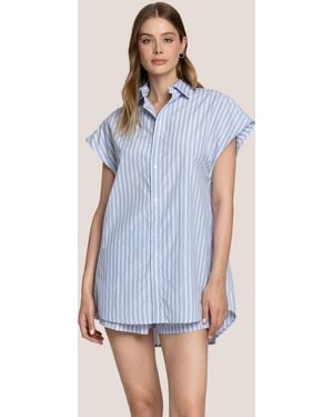 4giveness Mini Dress Vertical Lines - Blue