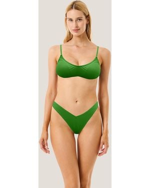 4giveness Bikini Top Ribs Colors - Green