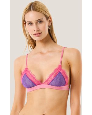 4giveness Lace Triangle Lingerie - Purple