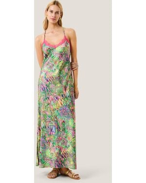 4giveness Abito Lungo Karma Soul - Green