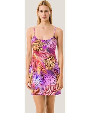 4giveness Abito Corto Butterfly - Pink