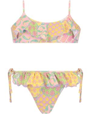 4giveness Bikini Top E Slip Con Lacci - White