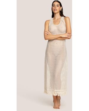 4giveness Abito Lungo Natural Mesh