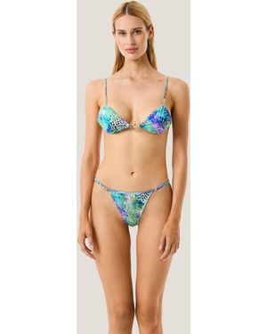 4giveness Triangolo Ariccio Laterale E Slip Vpatch Animalier - Multicolor