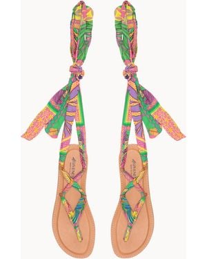 4giveness Sandalo Infradito Foulard Incrocio - Multicolor