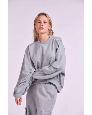 4giveness Parical Sweet Over Sleeve And Embroidery "4Gvs" - White