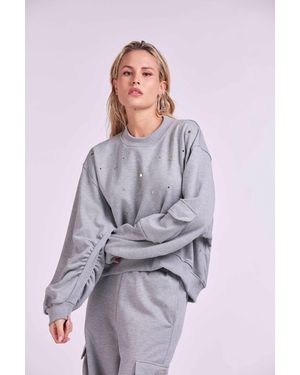 4giveness Parical Sweet Over Sleeve And Embroidery "4Gvs" - White