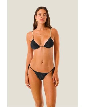 4giveness Bikini Triangolo Glam Lurex Resort - Orange