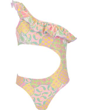 4giveness Costume Intero Balze E Cut - White