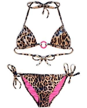 4giveness Bikini Girl Triangle And Exchange Leo Briefs - Pink