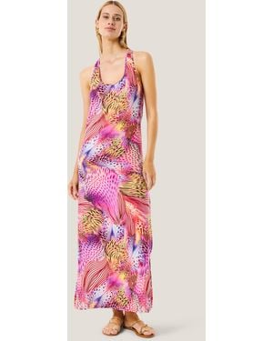 4giveness Abito Lungo Butterfly - Pink