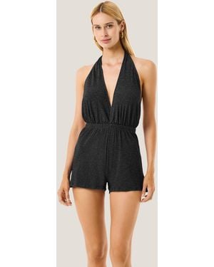 4giveness Tutina Corta Color Lurex - Blue