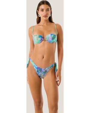 4giveness Balconcino E Slip Marylin Patch Animalier - Multicolor