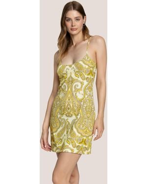 4giveness Abito Corto Cote D'Azur Style - Yellow