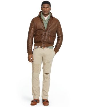 Polo Ralph Lauren Leather Farrington A2 Jacket - Black
