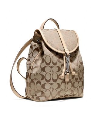 COACH Signature Small Backpack - Natural