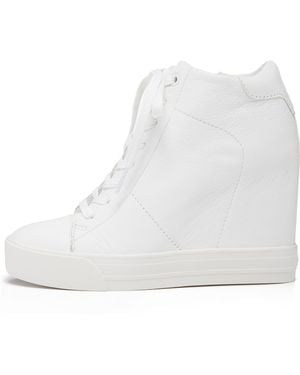 DKNY Ginnie Wedge Sneakers - White