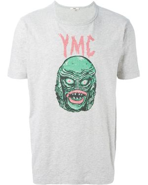 YMC Monster Print T-shirt - Gray