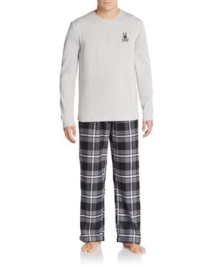 Psycho Bunny Bunny Pajama Set - Blue