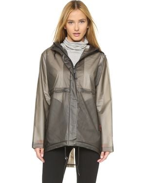 HUNTER Womens Original Vinyl Smock - Graphite - Gray