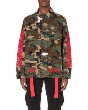 Off-White c/o Virgil Abloh Camouflage Sport Jacket - Green