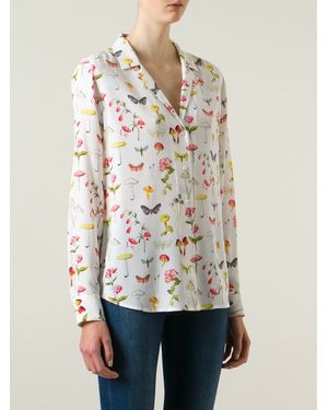 Equipment Mushroom Print Shirt - White