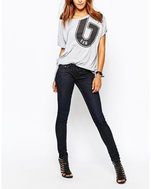 G-Star 3301 Low Rise Super Skinny Jeans - Black