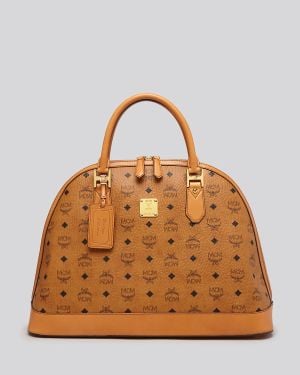 MCM Satchel - Heritage Bowler Large - Brown