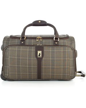 London Fog Westminster 21" Rolling Duffel - Natural
