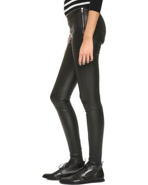 Mackage Stretch Leather Pants - Black