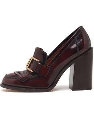 Mulberry Darby High Heel Loafer - Purple