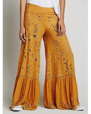 Free People Womens Bali Dewa Pant - Yellow